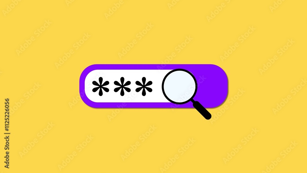 Poster search button icon design symbol for web navigation and content search functionality.