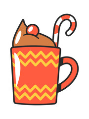 Sweet Christmas drink ceramic cup