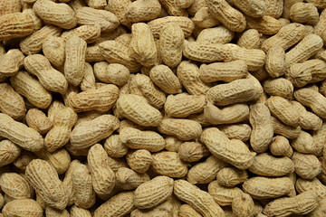 Close Up of Peanuts in Shells.