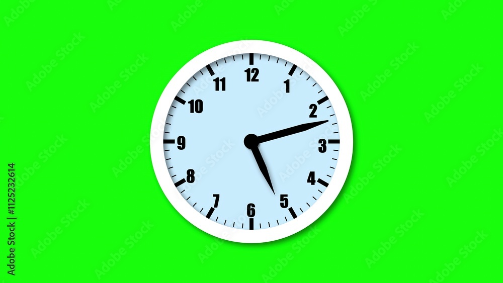 Poster simple clock icon, timer or watch icon symbolizing time management and punctuality
