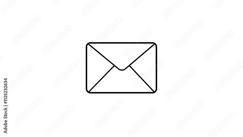 Poster animated cross mark icon rejected disapprove symbol for feedback and notifications