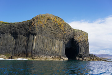 The isle of Staffa in Scotland