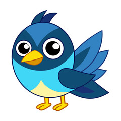 blue bird cartoon