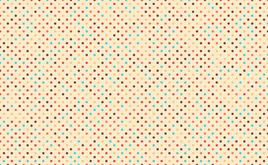 Polka dot pattern. Retro polka background © natrot