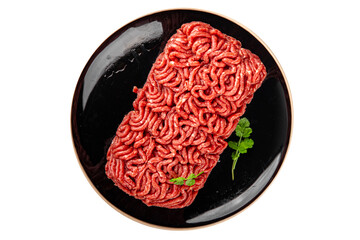 minced meat fresh beef, pork meat tasty eating cooking meal food snack on the table copy space food background rustic top view
