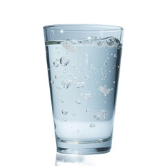 A glass of Water Isolated on Transparent Background, PNG forma
