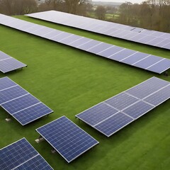 a house with a solar panel on the roof and a house with a house in the background