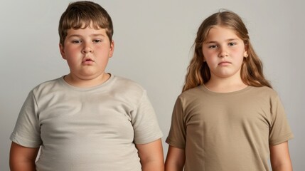 Fototapeta premium Obesity among children