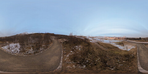 360 equirectangular photo Strokkur Geyser Iceland 2024