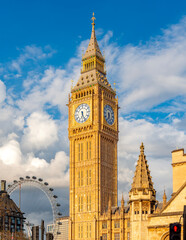 Big Ben tower in London, UK