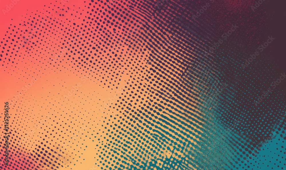 Poster abstract textured background; gradient dots, color shift.