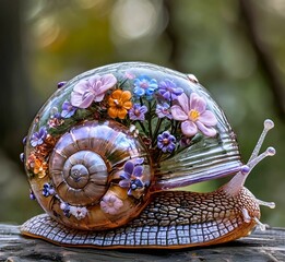 snail in the garden