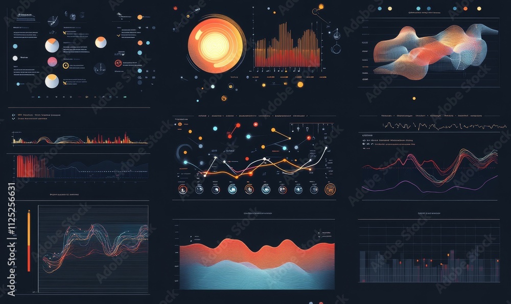 Poster data visualizations; charts, graphs, and diagrams.
