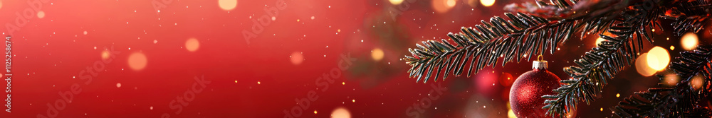 Poster abstract background with christmas theme, web site header or footer template