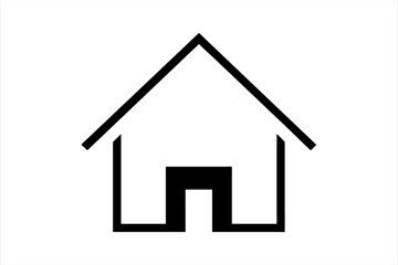 house vector, house icon logo, home logo vector art illustration