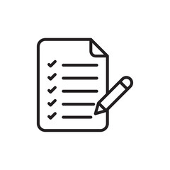 Feedback form icon Flat art in black and white isolated
