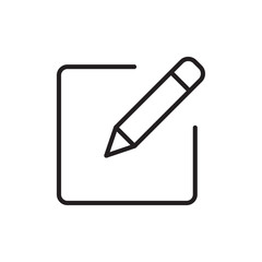 Register icon Flat art in black and white isolated