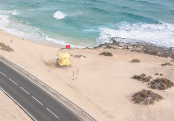 Aerial View, TopDown Photo of Beach