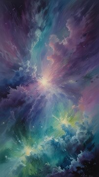 Background with clouds. Abstract space with nebula.
