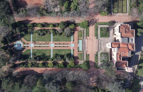 Aerial View, TopDown Photo of Serralves Medieval Park