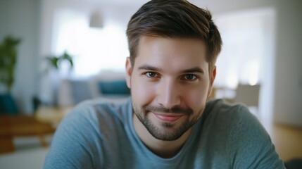 Fototapeta premium Man with a beard and a smile