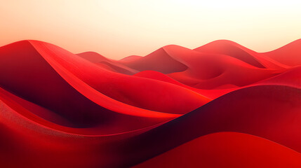 Fototapeta premium Red abstract curved lines wallpaper
