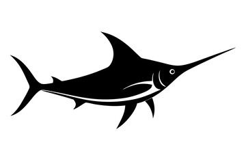 aquatic animal swordfish silhouette