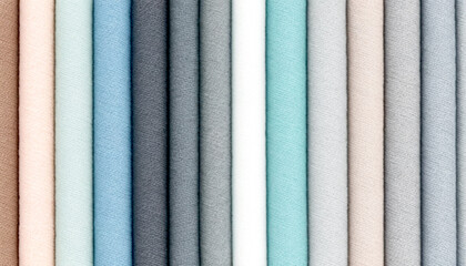 Beautifully arranged fabric in a range of soothing colors for artistic projects
