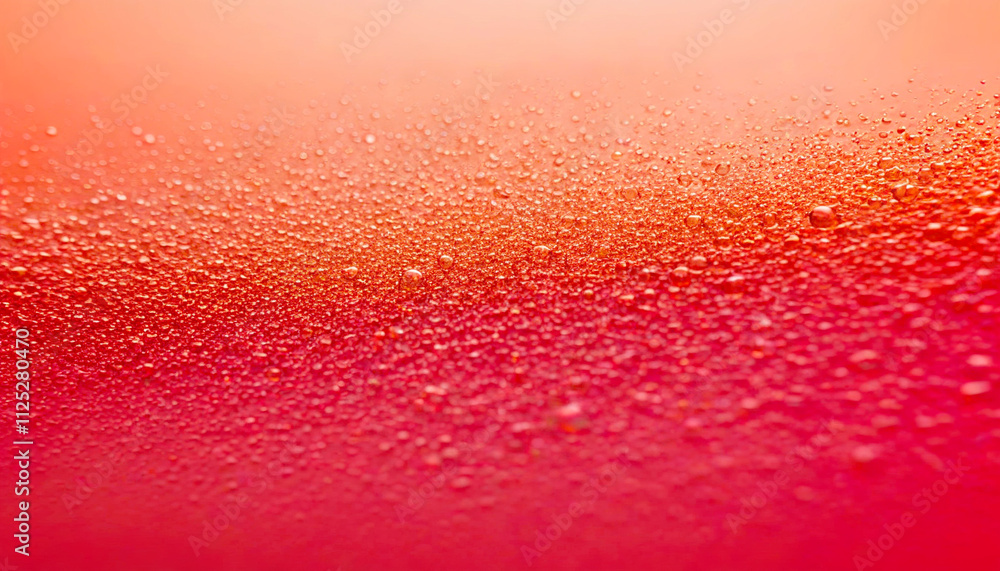 Poster captivating droplets create a vibrant canvas on a red background