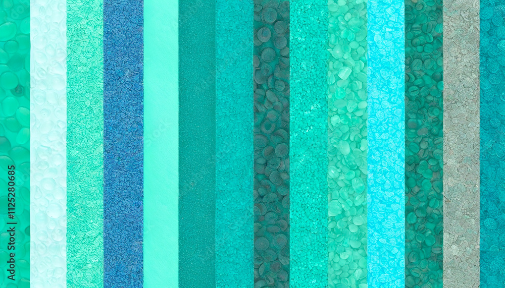 Poster shades of turquoise in a stunning array of textures and patterns