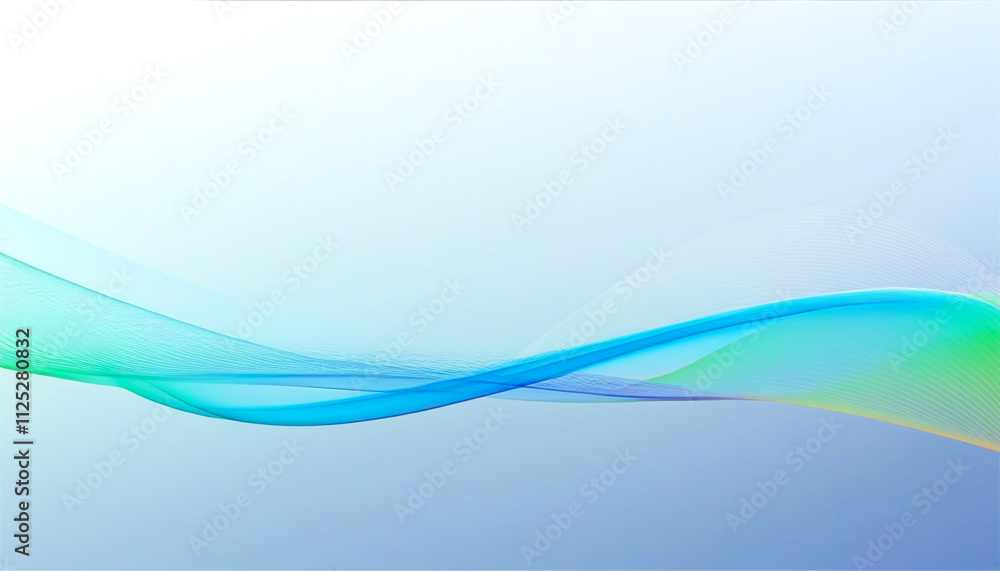 Poster soft flowing colors create a serene background for creative projects