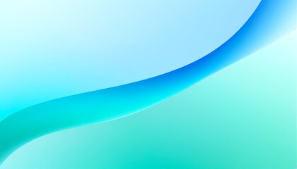 Fototapeta premium Soft flowing waves of blue and green create a serene abstract background