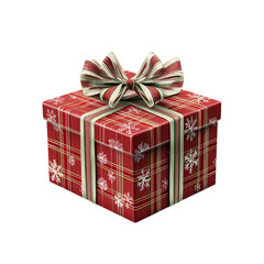 Transparent PNG Image of a Christmas gift box set with a variety of patterns