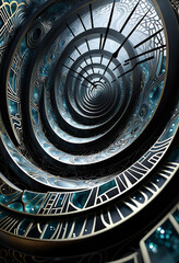 Fototapeta premium abstract spiral time art