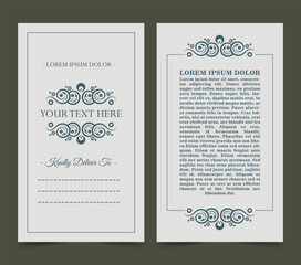 classic art message card design