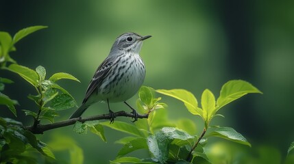 A small bird sitting on top of a tree branch