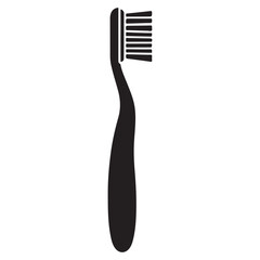 Toothbrush Silhouette Vector Illustration Design