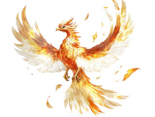 Obraz premium Stunning Phoenix Bird in Fiery Colors