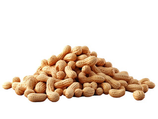 Fototapeta premium Fresh Raw Peanuts Piled in a Rustic Display