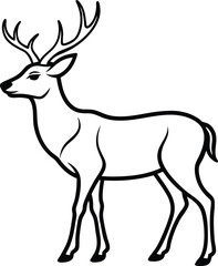 Fototapeta premium deer silhouette vector