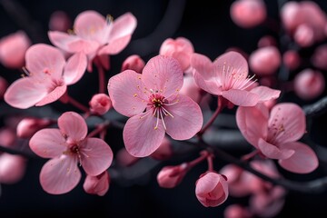 Elegant Plant Flower Sakur on Isolated Background