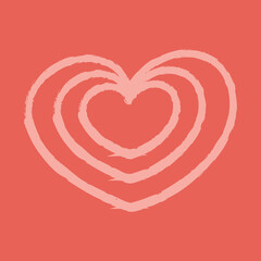 16.Triple heart doodle color