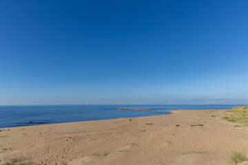 Empty sandy beach at Mellbystrand, Sweden