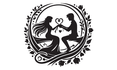 Happy Valentines Day typography vector illustration. Romantic Template design for celebrating valentine's Day on 14 February. Wallpaper, flyer, poster, sticker, banner, card