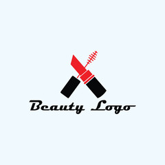 beauty salon and makeup natural beauty spa barber logo design vector