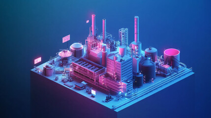 IoT-enabled factory with sensors and devices for monitoring production health