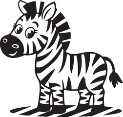 Zebra vector image