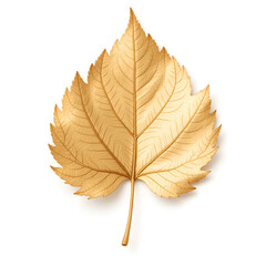 Fototapeta premium A beautifully crafted gold leaf emblem with intricate detailing and smooth finish, 3d modeling of realistic rendering concept.