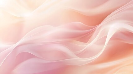 Fototapeta premium Abstract Pink and Peach Wave Design