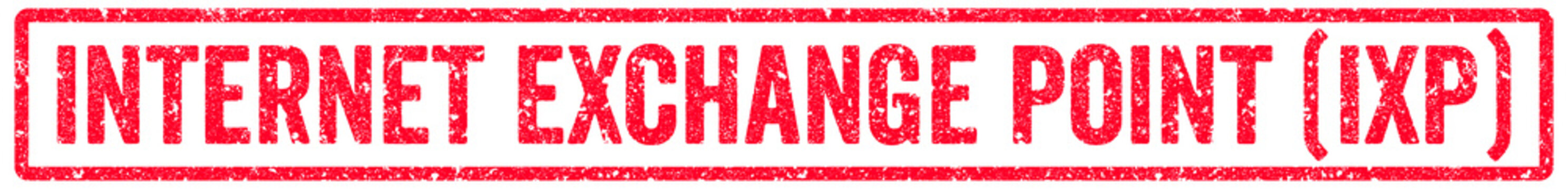 Internet Exchange Point (IXP) Stamp Transparent Seal, Red Grunge Internet Exchange Point (IXP) Word Rubber Stamp Seal